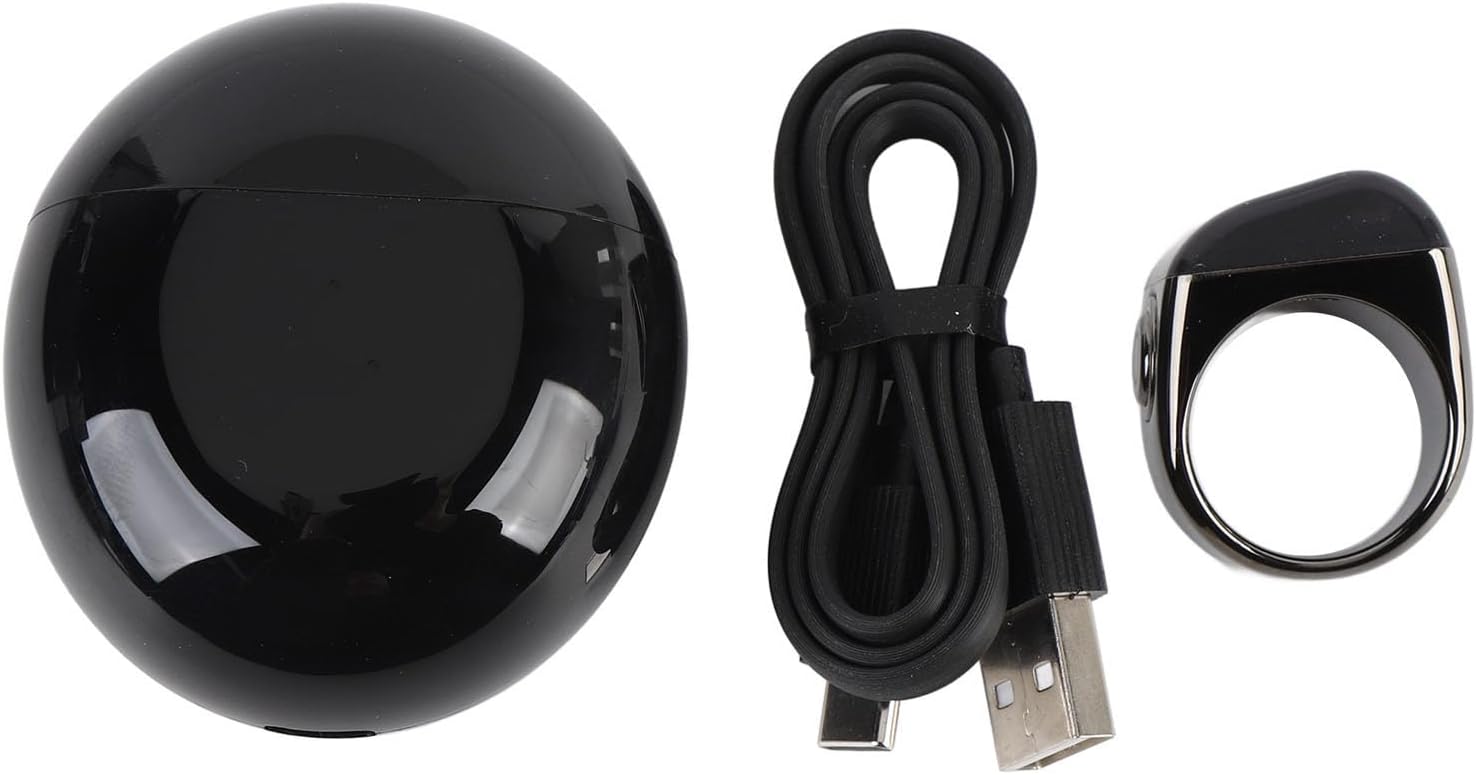 Smart Finger Counter Rechargeable with IP67 Waterproof Zinc Alloy - 9999 Counts, Prayer Time Reminder, Long Battery Life for Daily Tallying and Fitness Use