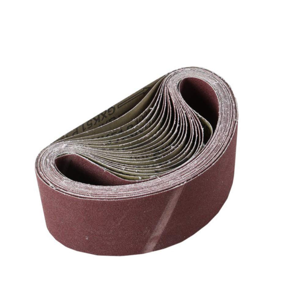 10 Uds 610 * 100mm cintas de lijado abrasivas 40/60/80/100/120/240 cinta de pulido de grano papel de lija bandas abrasivas accesorios de amoladora, 120