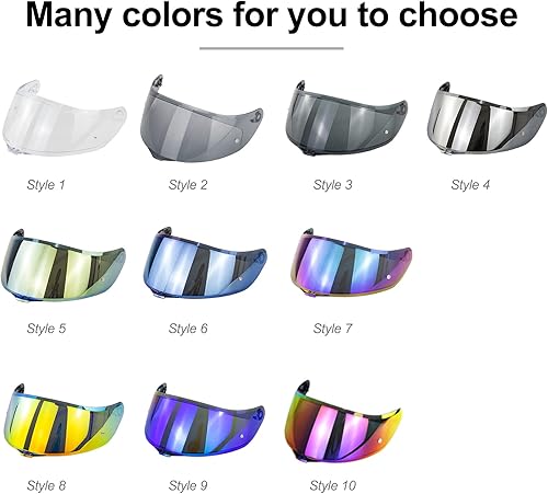 Miniatura 7 de Reemplazo de visera de casco para AGV K1 K3SV K5 casco de cara completa motocicleta escudo viento casco lente