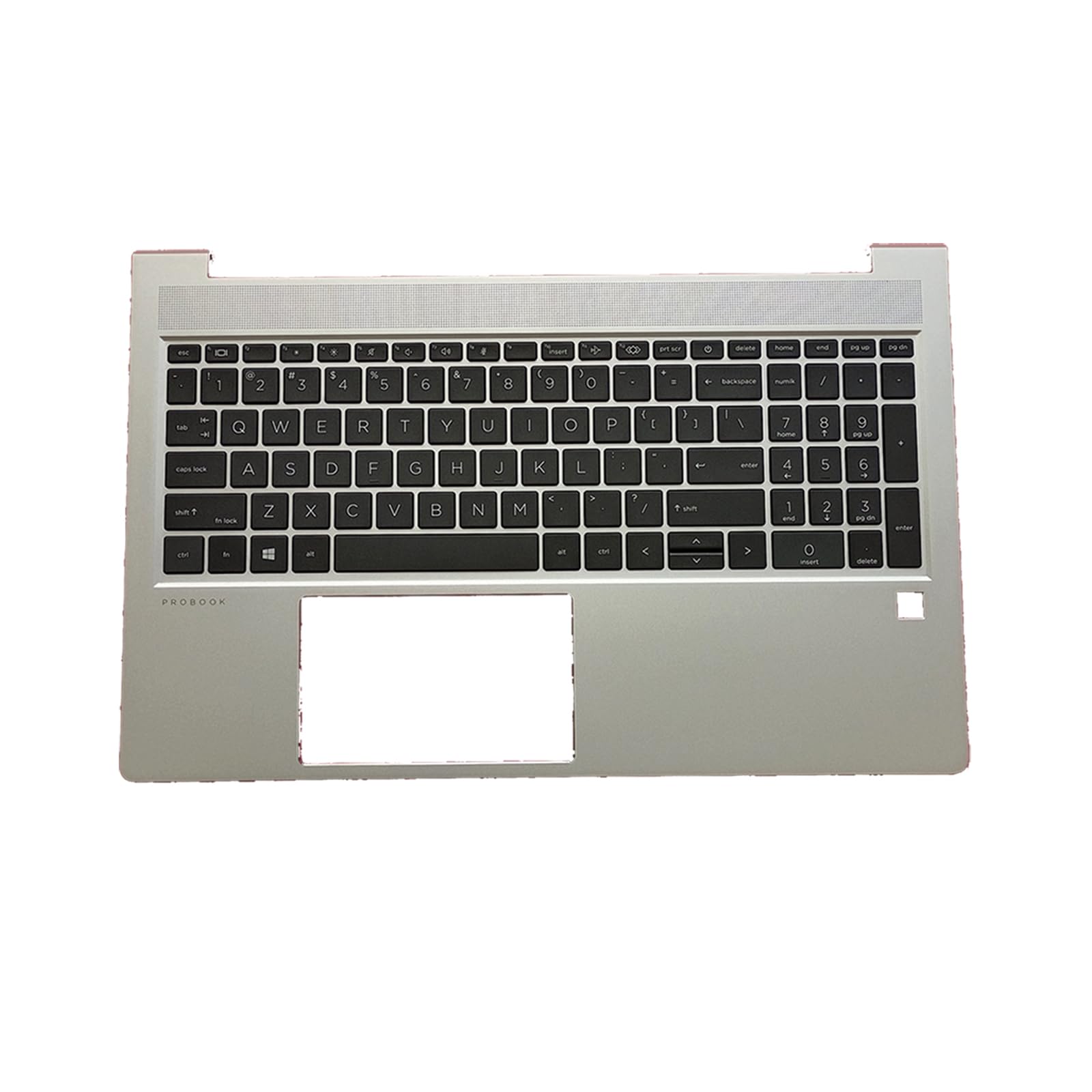 M21740-001 Replacement for HP Probook 450 G8 455 G8 Laptop Upper Top Cover Case Palmrest Not-Backlit US Keyboard Assembly Part Silver