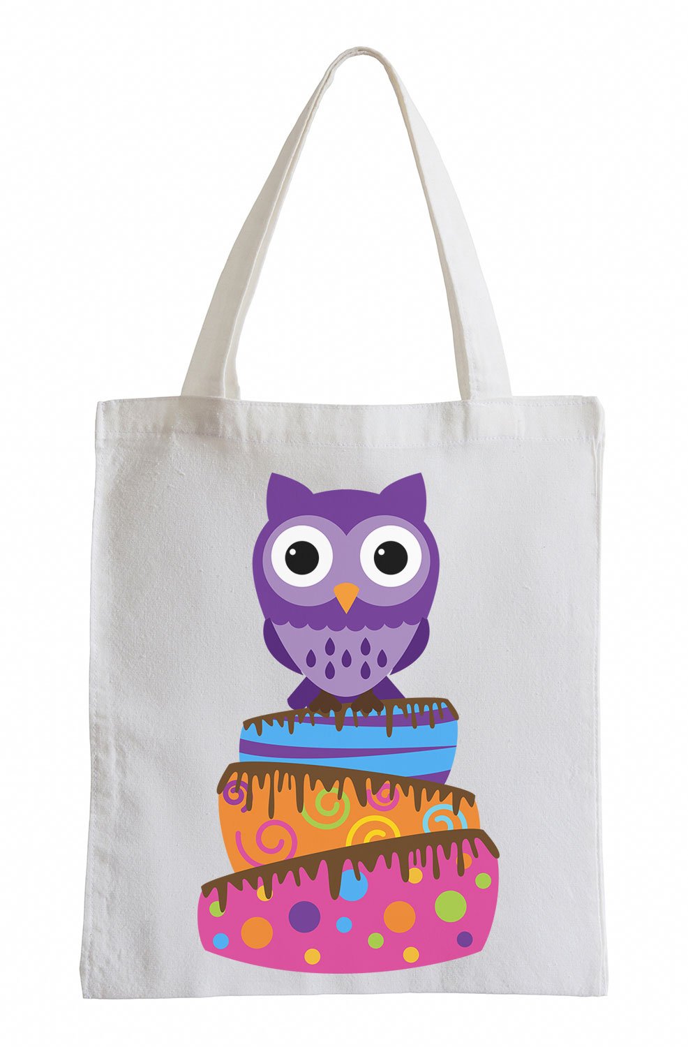 PixxprintRaxxpurl pies Owl Fun Jute Bag