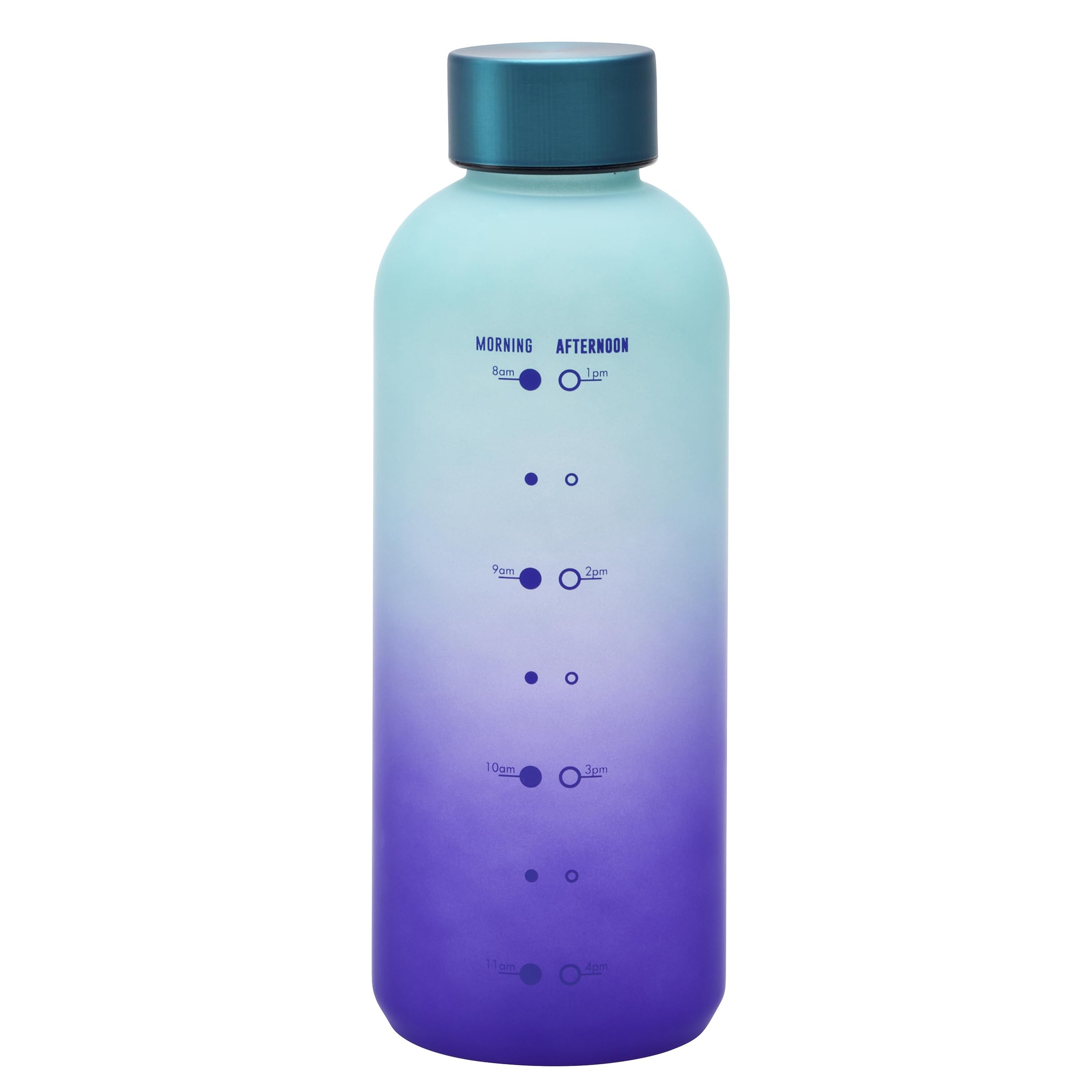 Smash 650ml Soft Touch Water Timings Bottle Teal/Purple