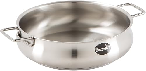 Barazzoni  Plato de cacerola en acero, acero de 189, 10.2in