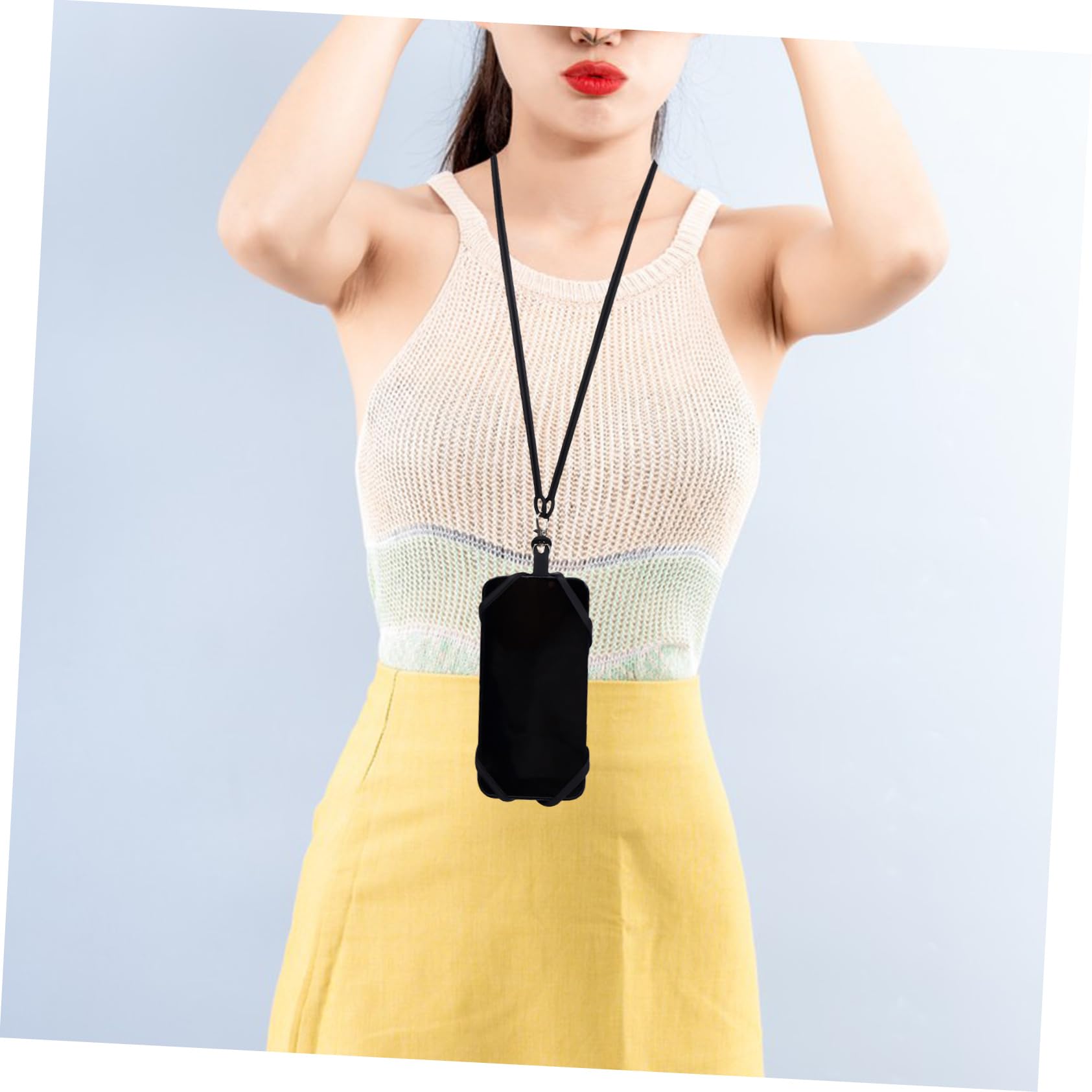 NUOBESTY Telefono Con Cordino Regolabile Silicone Resistente Per Portare Al Per Attività