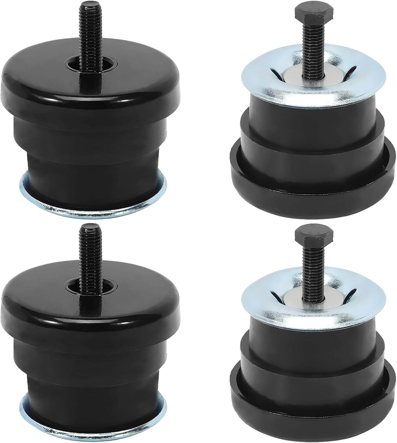 4 Pcs 924-180 924-181 Body Cab Mount Bushing Kit for 94-04 S10 Sonoma Upper & Lower Bushings Retainer Bolt Position 2 or 3