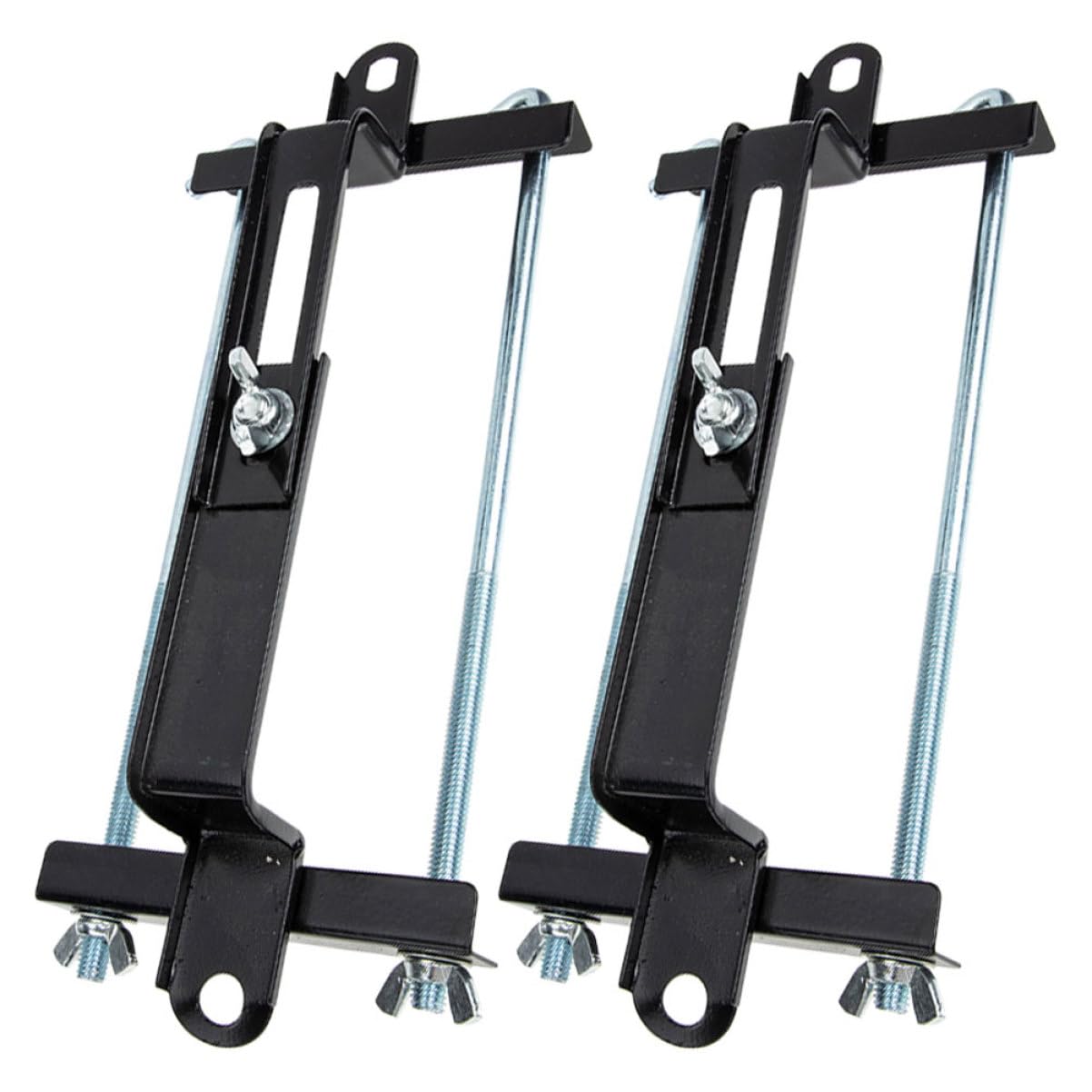 Sosoport 2 pièces Support de Batterie Réglable pour Voiture Fixation Sécurisée des Batteries Auto Compatible avec Divers Modèles et Marques de Véhicules