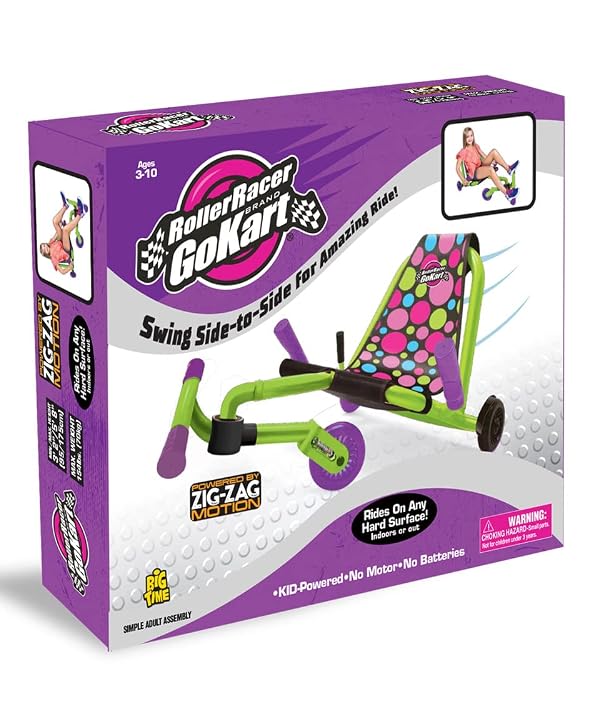 Roller Racer Go Kart, Swing Side-to-Side for Amazing Ride, Powered by Zig-Zag Motion, Rides on Any Hard Surface (Indoors and Outdoors) by Roller Racer - Image 2