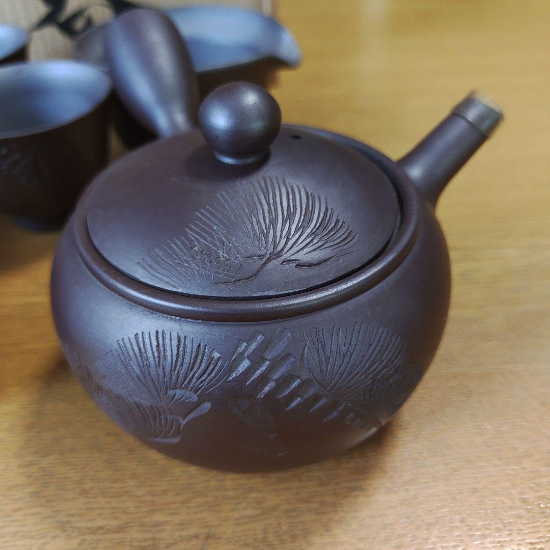 煎茶道具 四日市萬古焼 秀山造 朱泥煎茶器揃 煎茶道具 四日市萬古焼 秀山造 朱泥煎茶器揃 茶道具