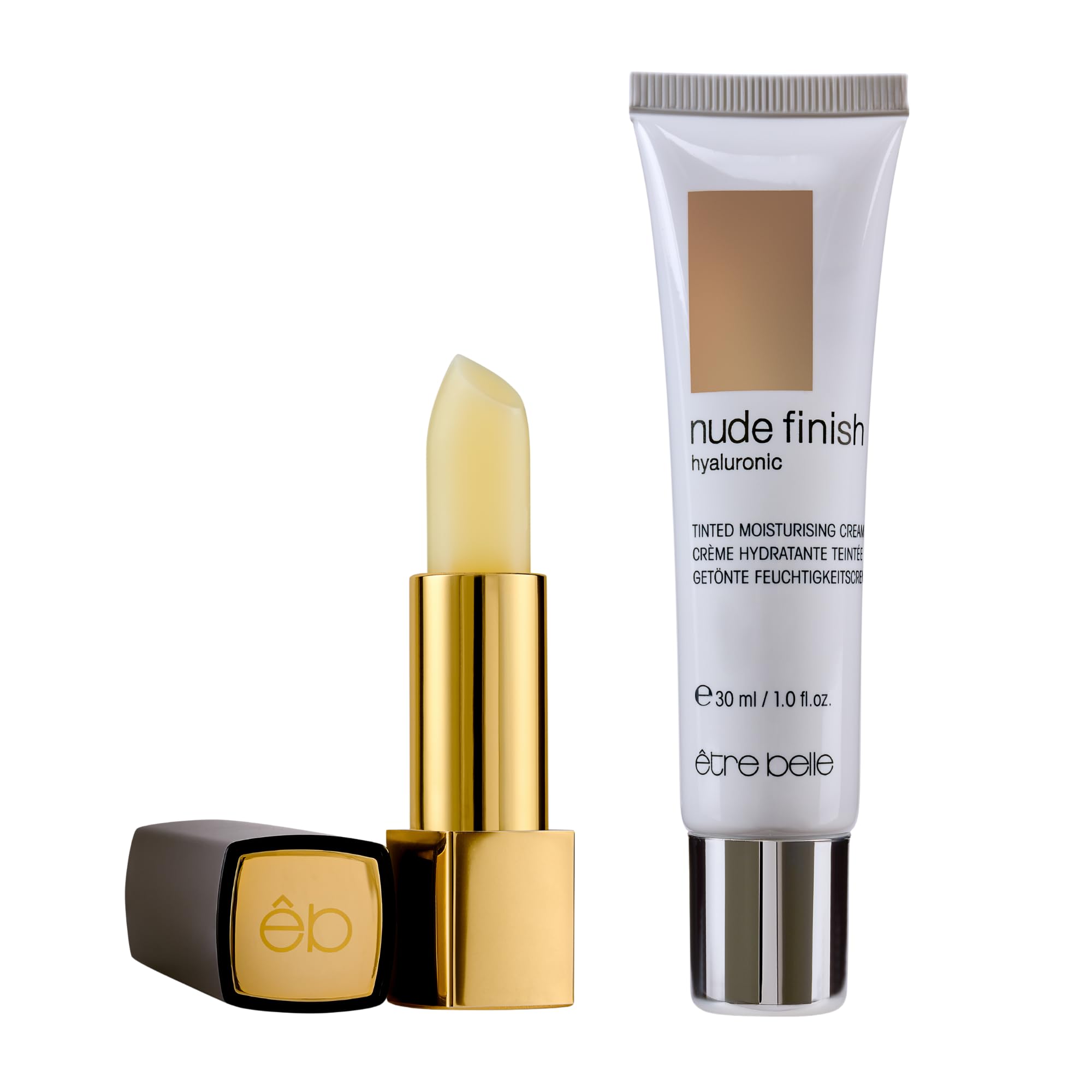 tre belle Hyaluronic Tinted Moisturizing Cream Lip Protector Balm Tinted Moisturizer with Hyaluronic Acid Vitamin E Grape Seed