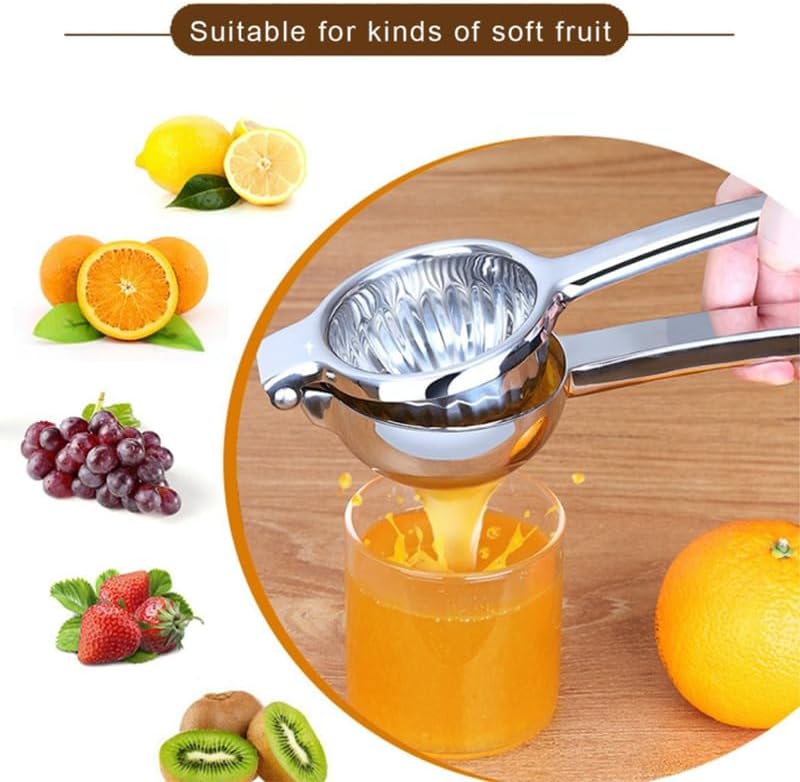 Miniatura 2 de Exprimidor de limón de acero inoxidable, exprimidor de lima y naranja, herramienta de cocina fácil, exprimidor manual de cítricos, exprimidor fácil