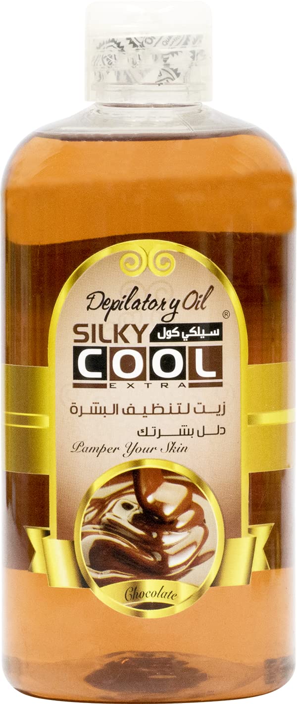 PILOT Silky Cool Depilatory Oil After Wax Oil 500 ml With Charming Scents | (Chocolate)
