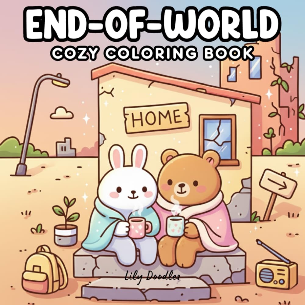 End-of-World Cozy Coloring Book: A Gentle Journey Through the Final Days on Earth