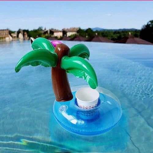 Miniatura 6 de Soporte inflable para bebidas, paquete de 3 flotadores de piscina, portavasos para fiesta de verano en la piscina, variedad de formas para elegir