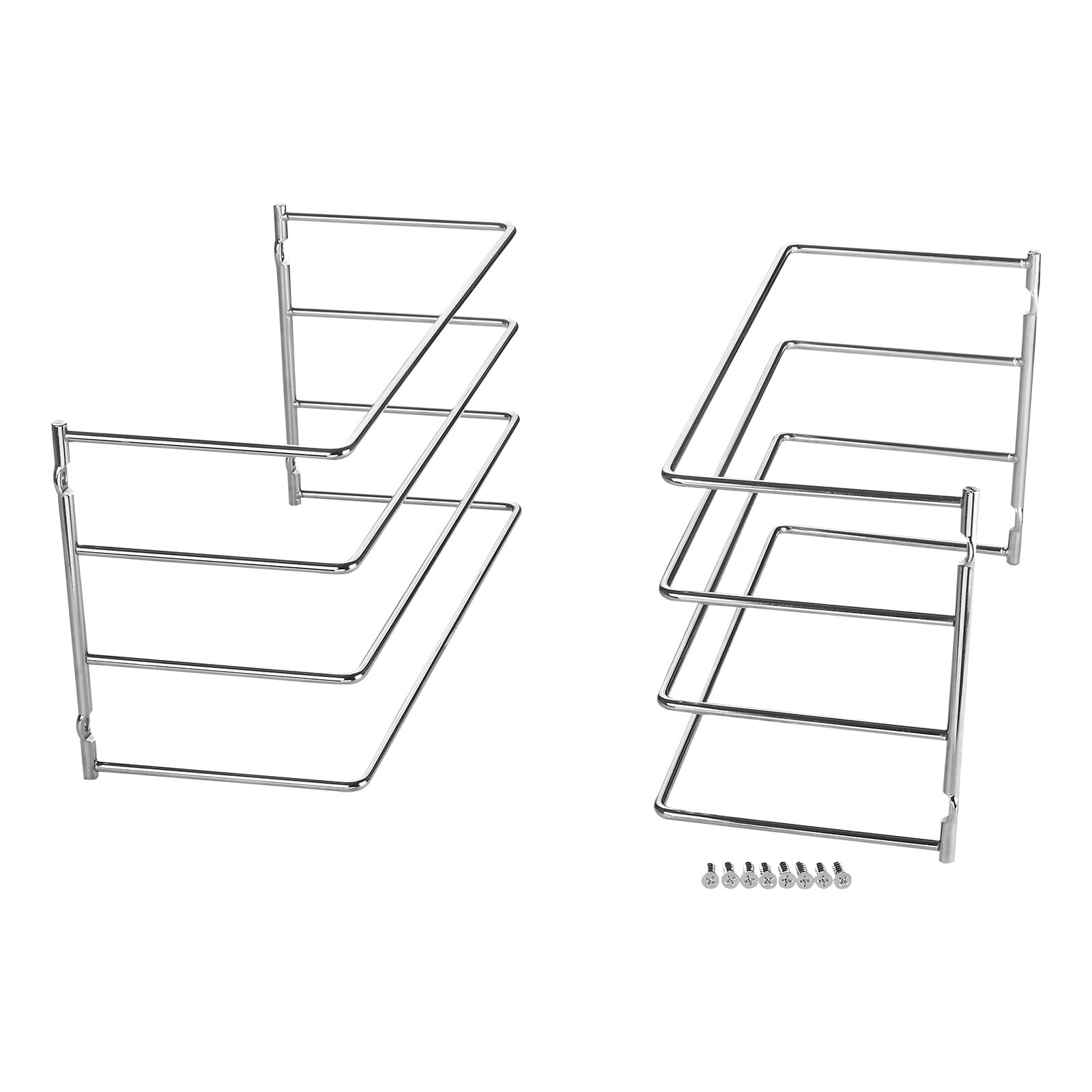 SOTECH Supporto per teglie per 4 teglie (364 x 140 x 182 mm, cromato lucido, per mobili da 600 mm di larghezza) Supporto per teglie - Organizzazione semplificata