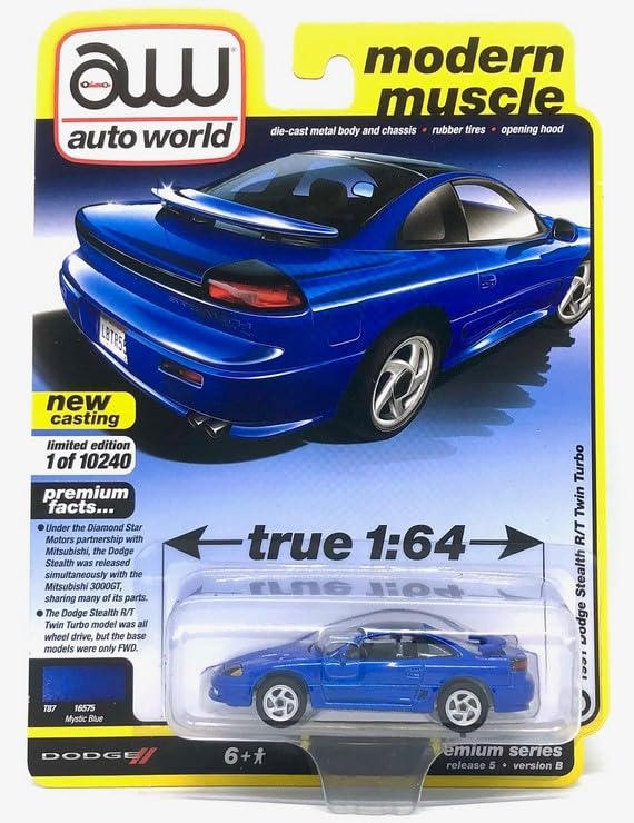 Auto World Modern Muscle 1991 Dodge Stealth R/T miniatura 1