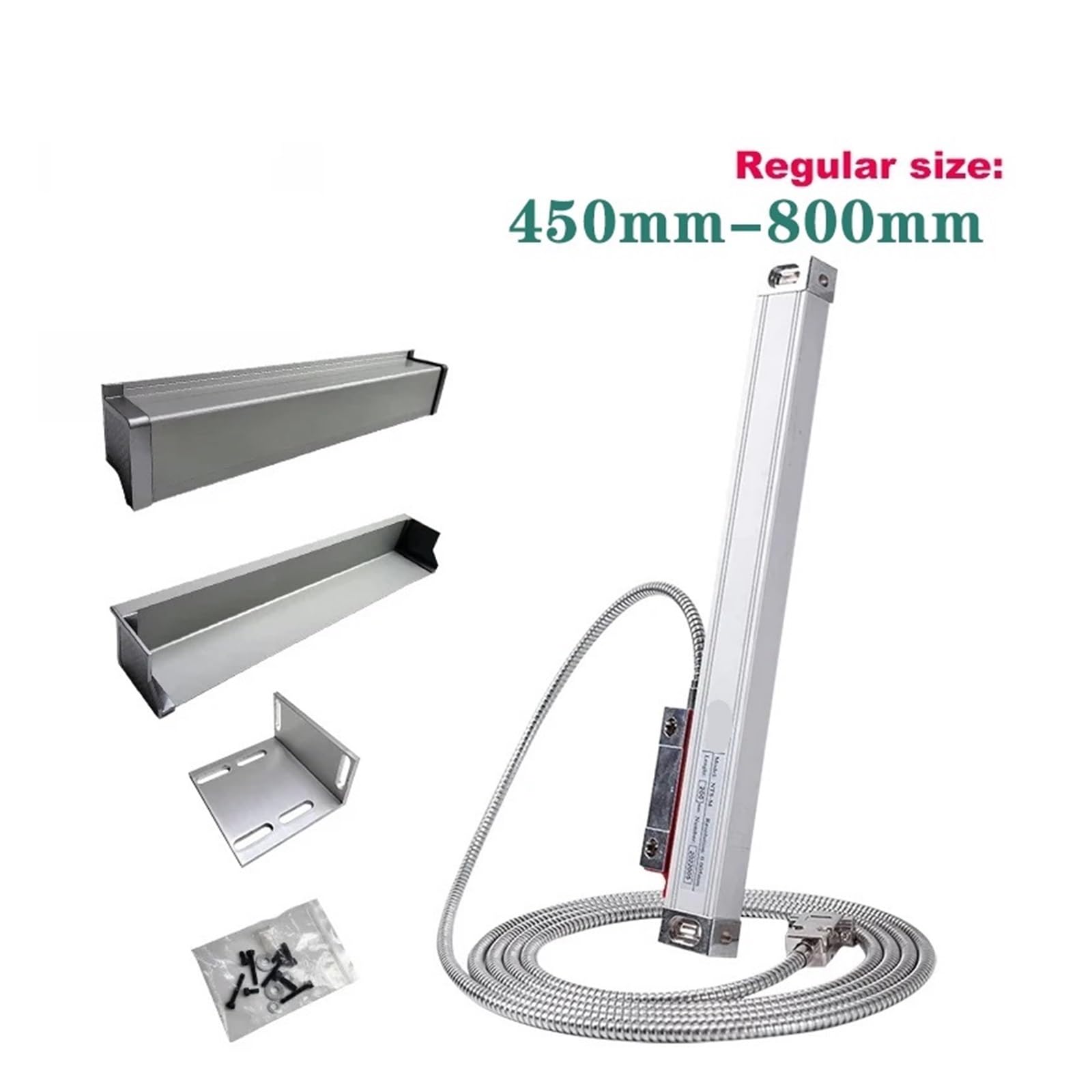 Lecture numérique du tour et du moulin Règle de réseau optique Règle électronique Règle linéaire 450-800 mm TTL DRO 0,005 mm haute précision 1 micron Encodeur optique(600mm travel)
