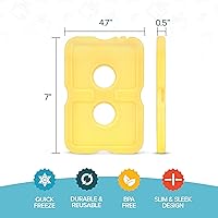 Vista 39 de Healthy Packers Cool Pack, Slim Long-Lasting Ice Packs - Great for Coolers or Lunch Box