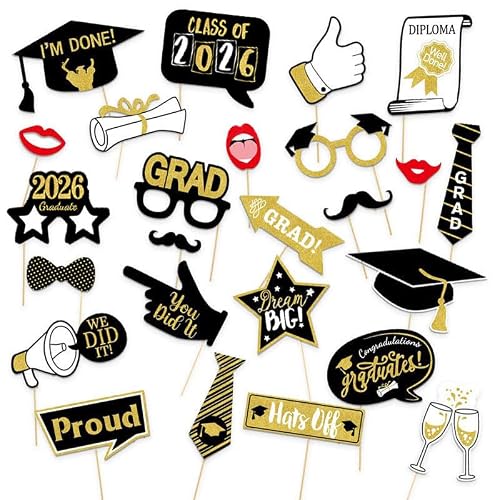 Tumwisk 25-Piece Grad Props 2026