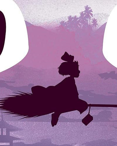 Miniatura 3 de Japanese Anime Cat Art Print - Ukiyo-e Wall Art 8 x 10 Unframed Japanese Anime Artwork Friendly Witch Print Hayao Miyazaki Wall Hanging Cool Movie