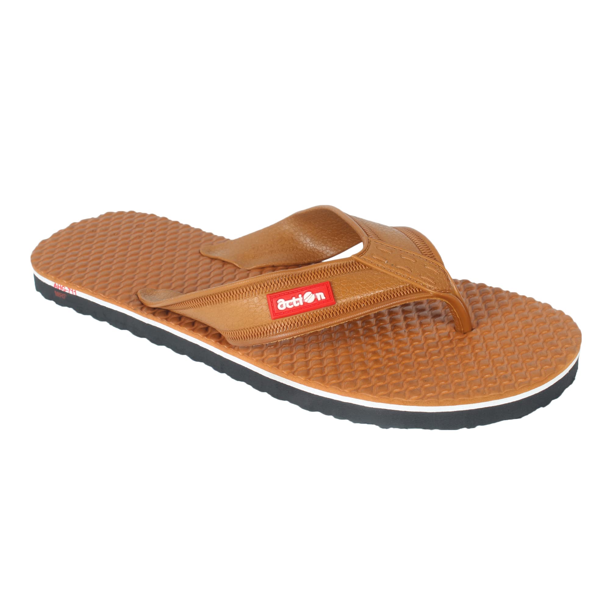 Action Tan Casual Slipper For Men (AFG 811-TN-Blk) (B0B1MSJWSJ) Amazon Price History, Amazon Price Tracker