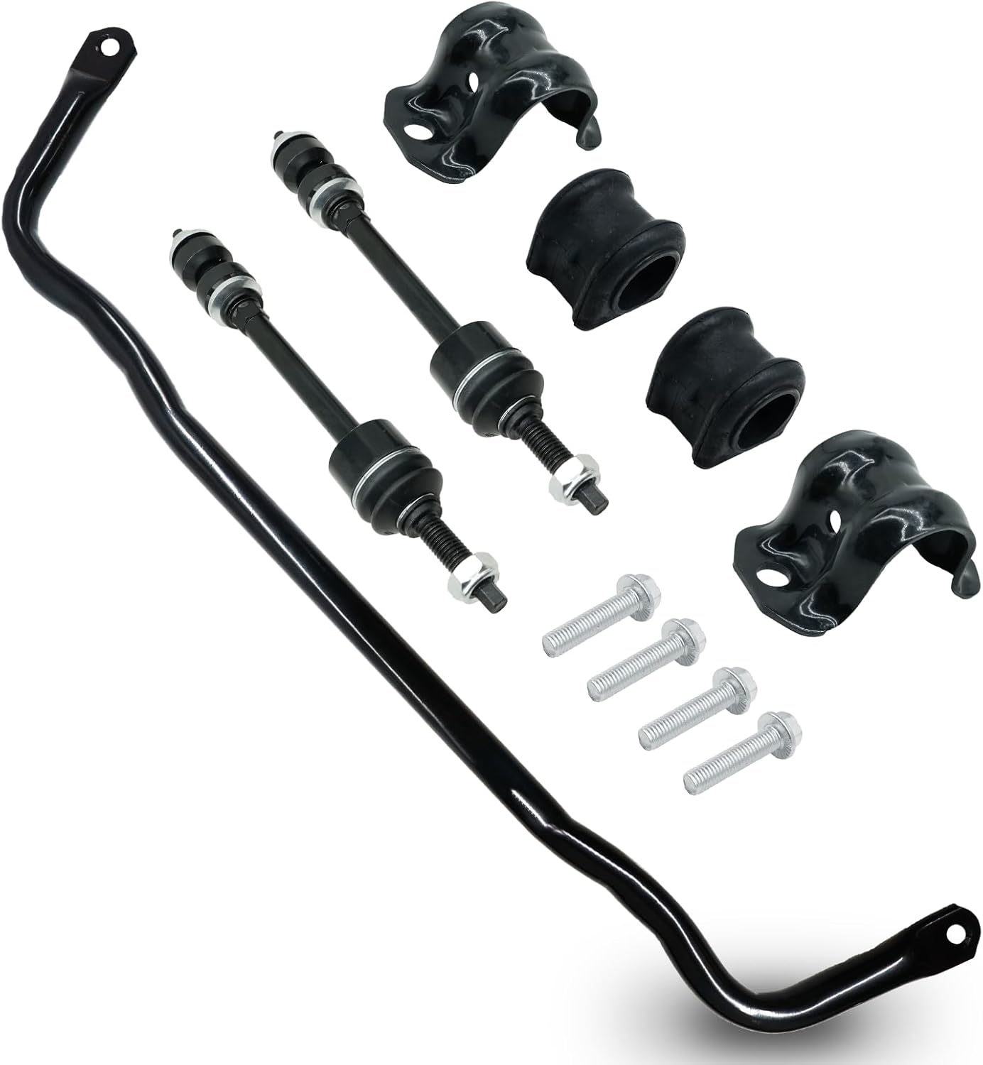 55398938AC Front Suspension Stabilizer Sway Bar Kit for Dodge Ram 1500 4x4 2009-2018 Ram 1500 Classic 2019-2022 4WD K80894 Front Sway Bar Swaybar Link Kit 55398938AB
