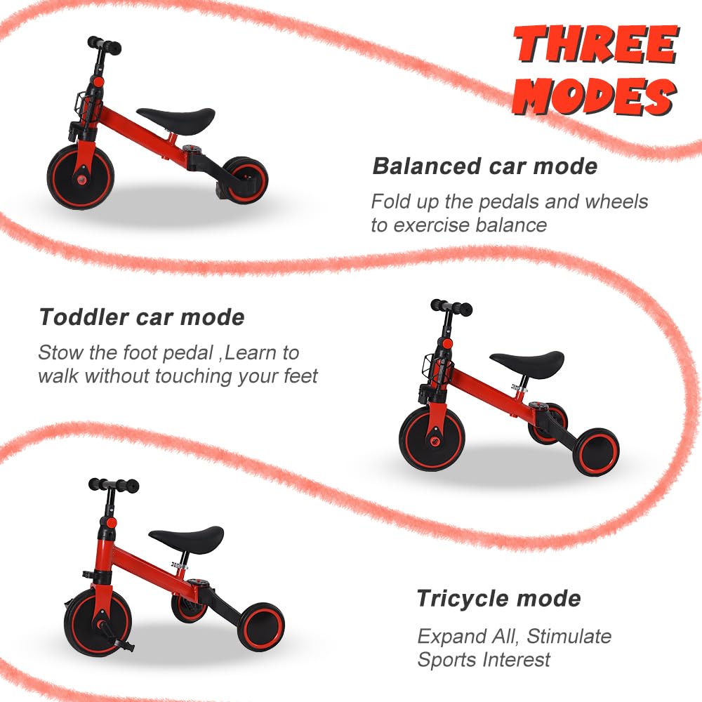 Supfine - Draisienne Bebe, Draisienne Niños Bicicleta de Bebé sin Pedales para Bebé 18 Meses , Primera Bicicleta de 3 Ruedas para Niños y Niñas Supfine - Draisienne Bebe, Draisienne Niños Bicicleta de Bebé sin Pedales para Bebé 18 Meses , Primera Bicicleta de 3 Ruedas para Niños y Niñas