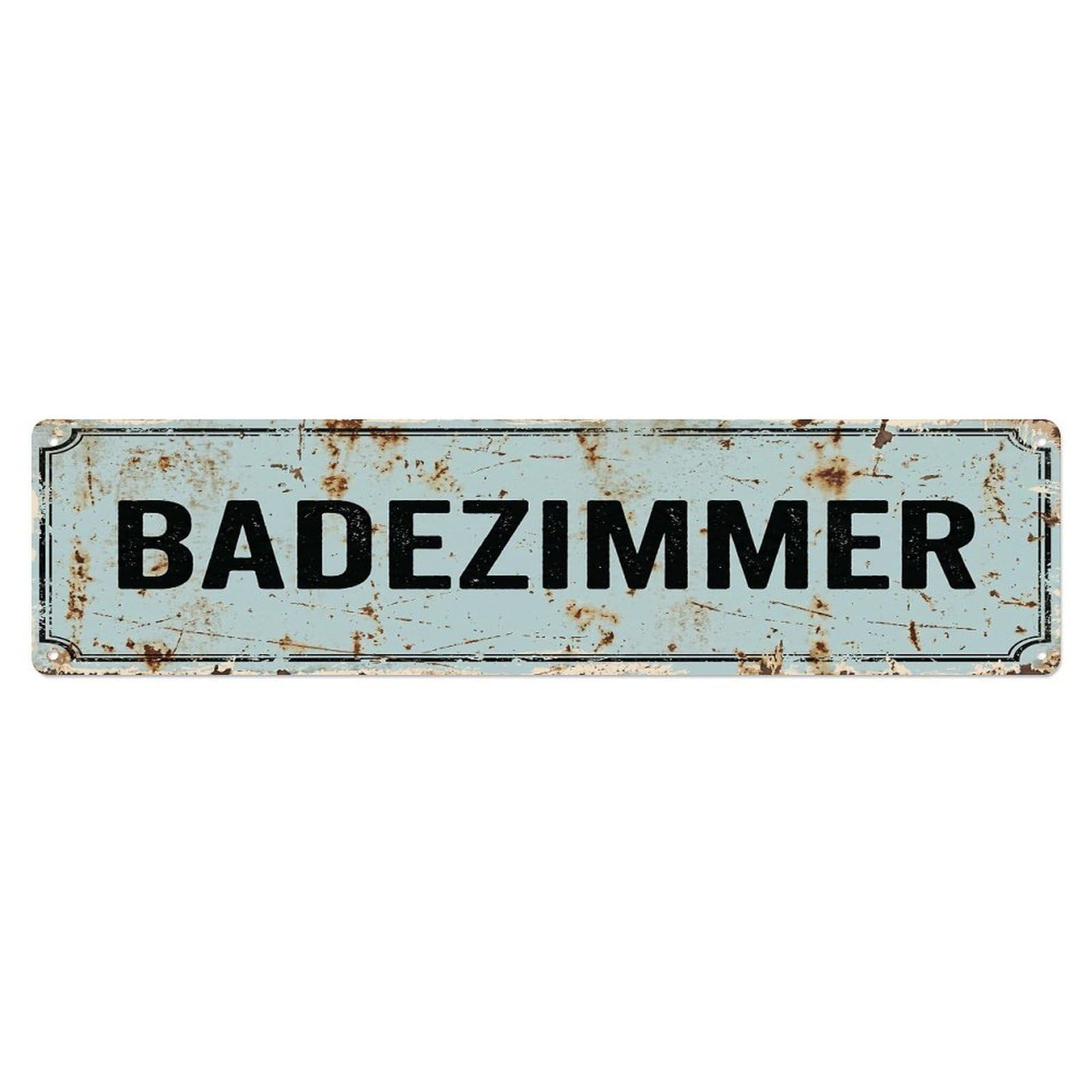 Distressed Nostalgic Factory Washroom Toilet(WC) Door Metal Tin Sign Plaque Wall Decor for Cafe, Club Bar, Office, Home Garden Metal Poster 4x16Inch