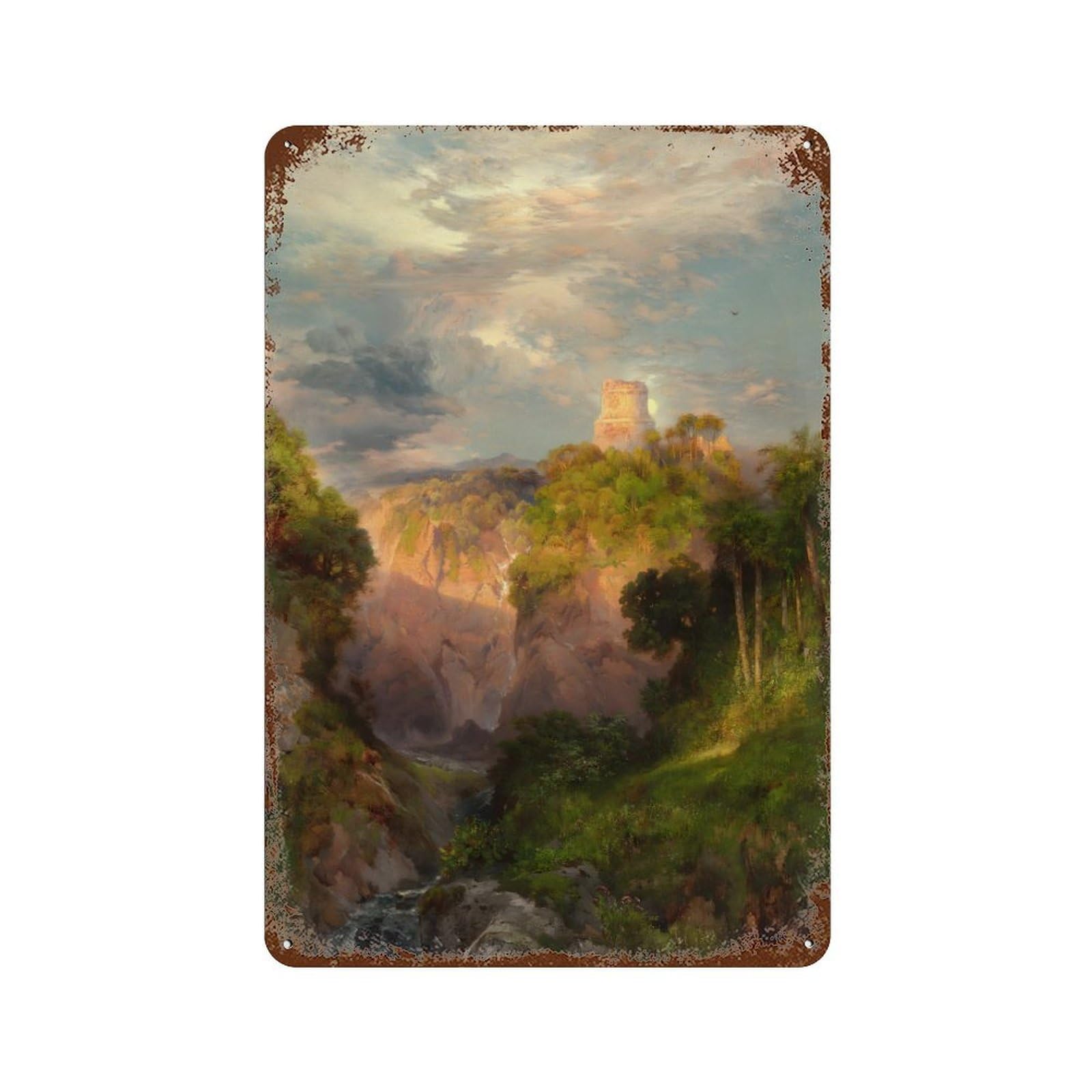 xiaoxiaoshen Thomas Moran (16) Wall Decor Art Metal Tin Poster Modern Home Decor Art Home Bar Shop Decorations Vintage Sign 30x20cm