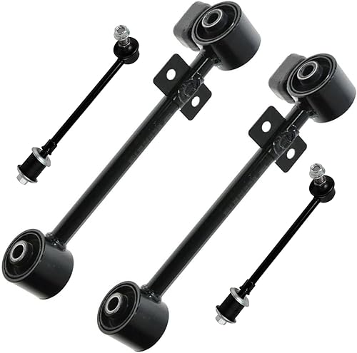 Miniatura 222 de Detroit Axle - Kit de brazos de control delanteros de 4 piezas para Nissan Cube 2009-2014, Nissan Versa 2007-2012 2 brazos de control inferiores con