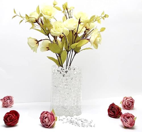 Vista 4 de 60000 Water Beads for Vases,Clear Water Gel Beads,10.5 Ounces Vase Filler Beads,Harmless Vase Fillers for Centerpieces,Floating Candles,Wedding