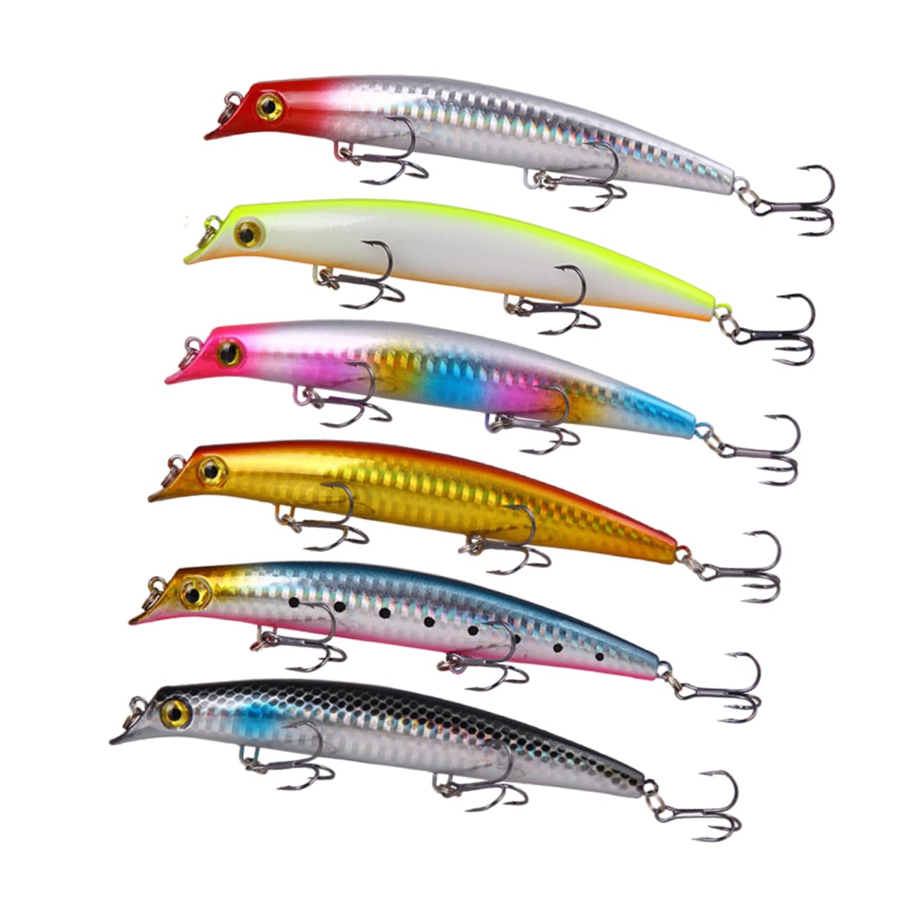 BESTonZON Faux Appâts d'escalade Leurres d'eau Douce Athlète De Poisson Leurre Appât De Natation Leurres De Pêche en Eau Supérieure Leurres De Surface Top Water Bait