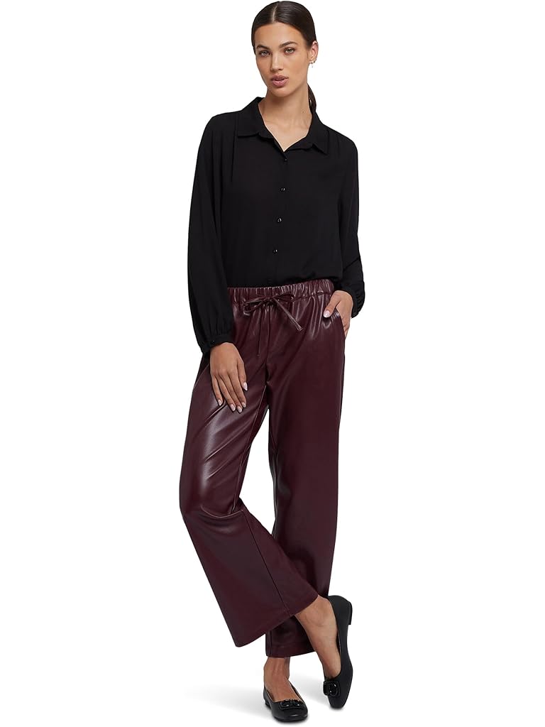 Black NYDJ Drawstring Wide Leg Pants