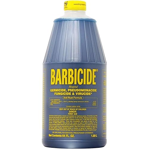 BARBICIDE Half Gallon Disinfectant Concentrate – 1 Pack | EPA-Registered, Professional Strength for Salons, Barbershops & Home Use | Kills Bacteria & Viruses, Anti-Rust Formula