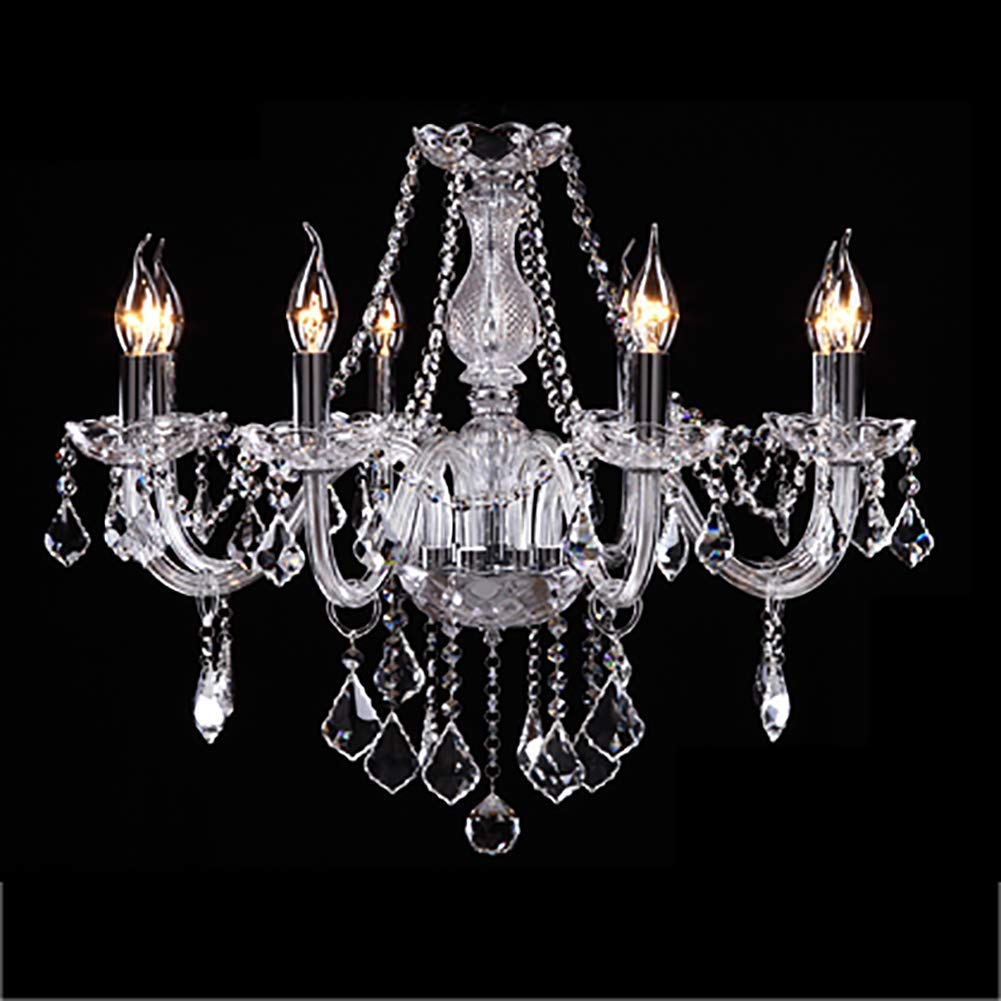 Suspension K9 cristal vintage luminaire réglable 8 lumières salon salle à manger cuisine