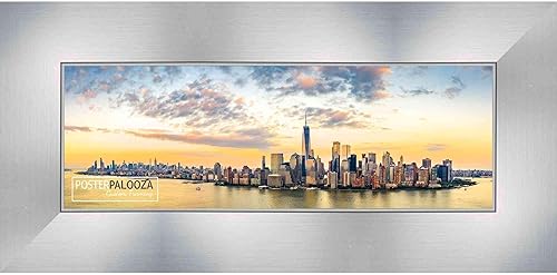 Miniatura 3 de Poster Palooza 16x40 Contemporary Silver Complete Wood Panoramic Frame with UV Acrylic, Foam Board Backing, & Hardware