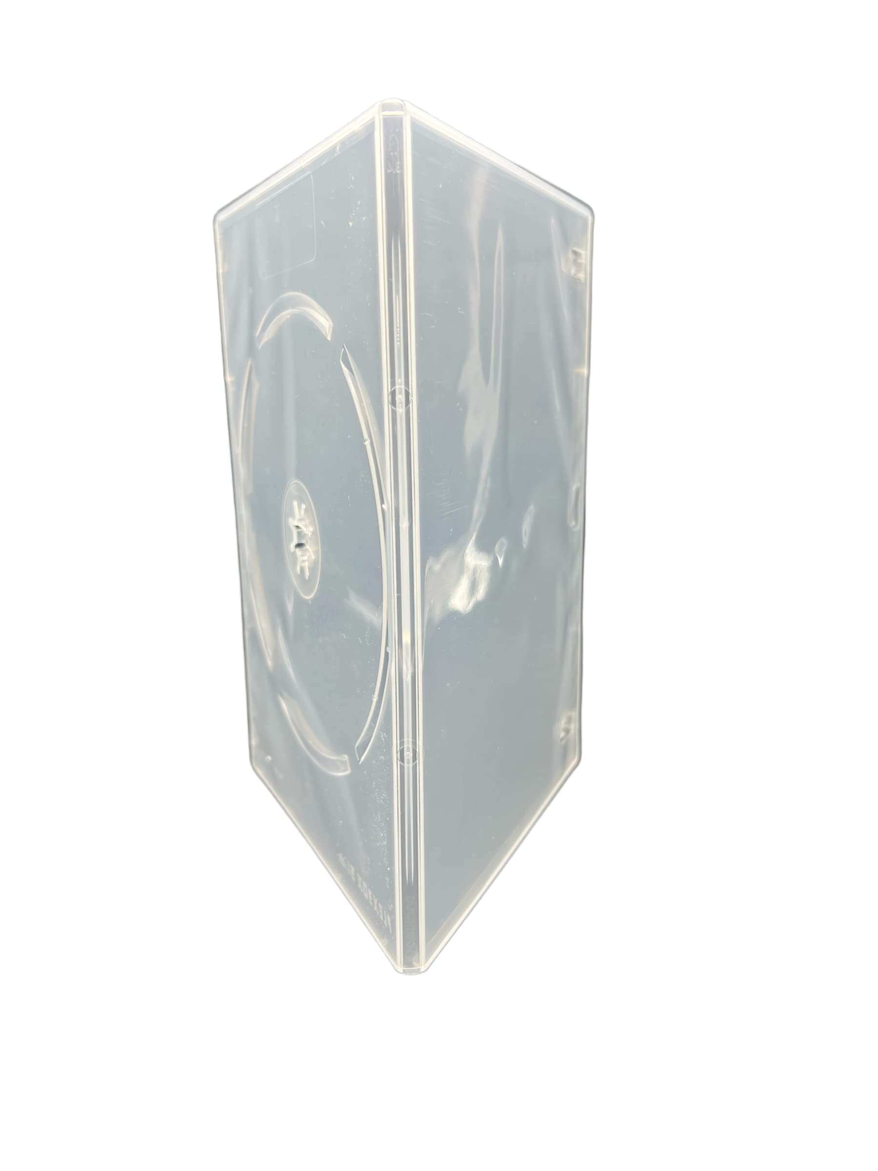 100 x singolo trasparente slim 7 mm dorso DVD/CD/BLU RAY