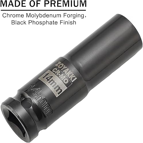 Miniatura 326 de Enchufe de impacto de 6 PT de 1/2" x 0.827 in de profundidad, CR-MO, 1/2 pulgada de accionamiento de 6 puntos para una fácil extracción