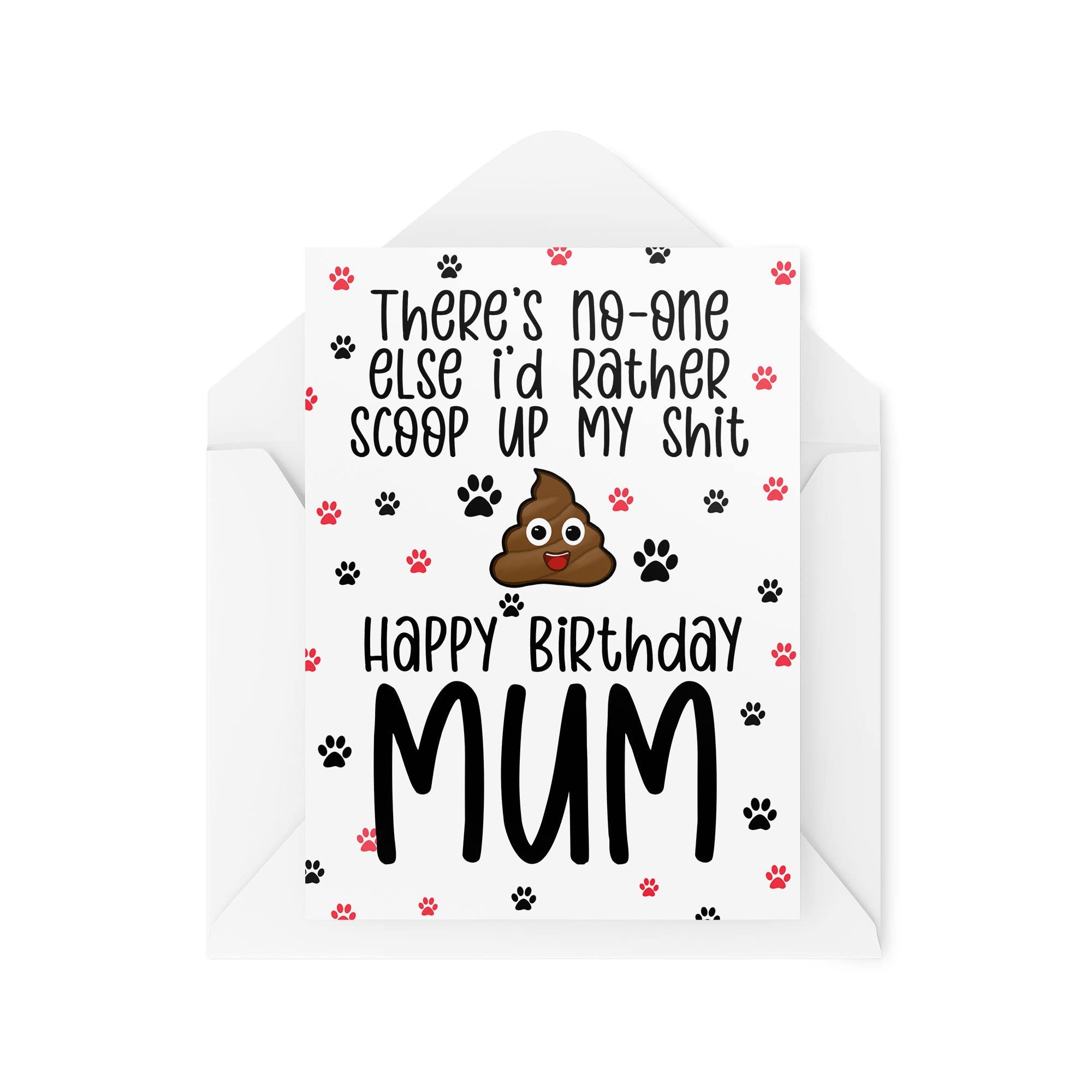Birthday Cards From The Dog | Dog Mum | Mummy Card Dog Walker Gift Doggy Parent Banter Pet Greetings Card For Her Jokes Poo | CBH919