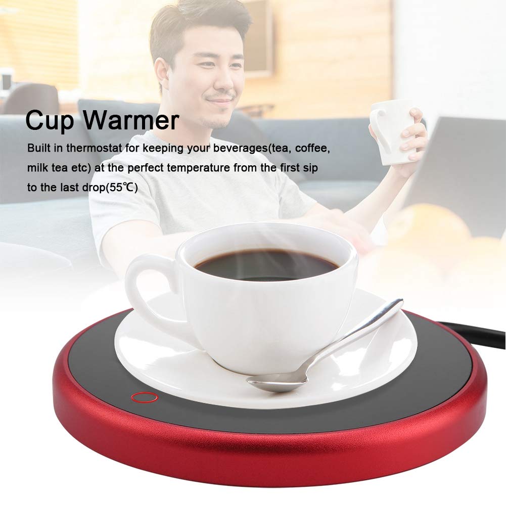 USB Coffee Mug Warmer Coaster, Wood Grain Cup Warmer Heat Drink Mug Mat, Milk Tea Coffee Heating Plate for Office/Home Use (Clear Wood Grain USB Coffee Mug Warmer Coaster, Wood Grain Cup Warmer Heat Drink Mug Mat, Milk Tea Coffee Heating Plate for Office/Home Use (Clear Wood Grain