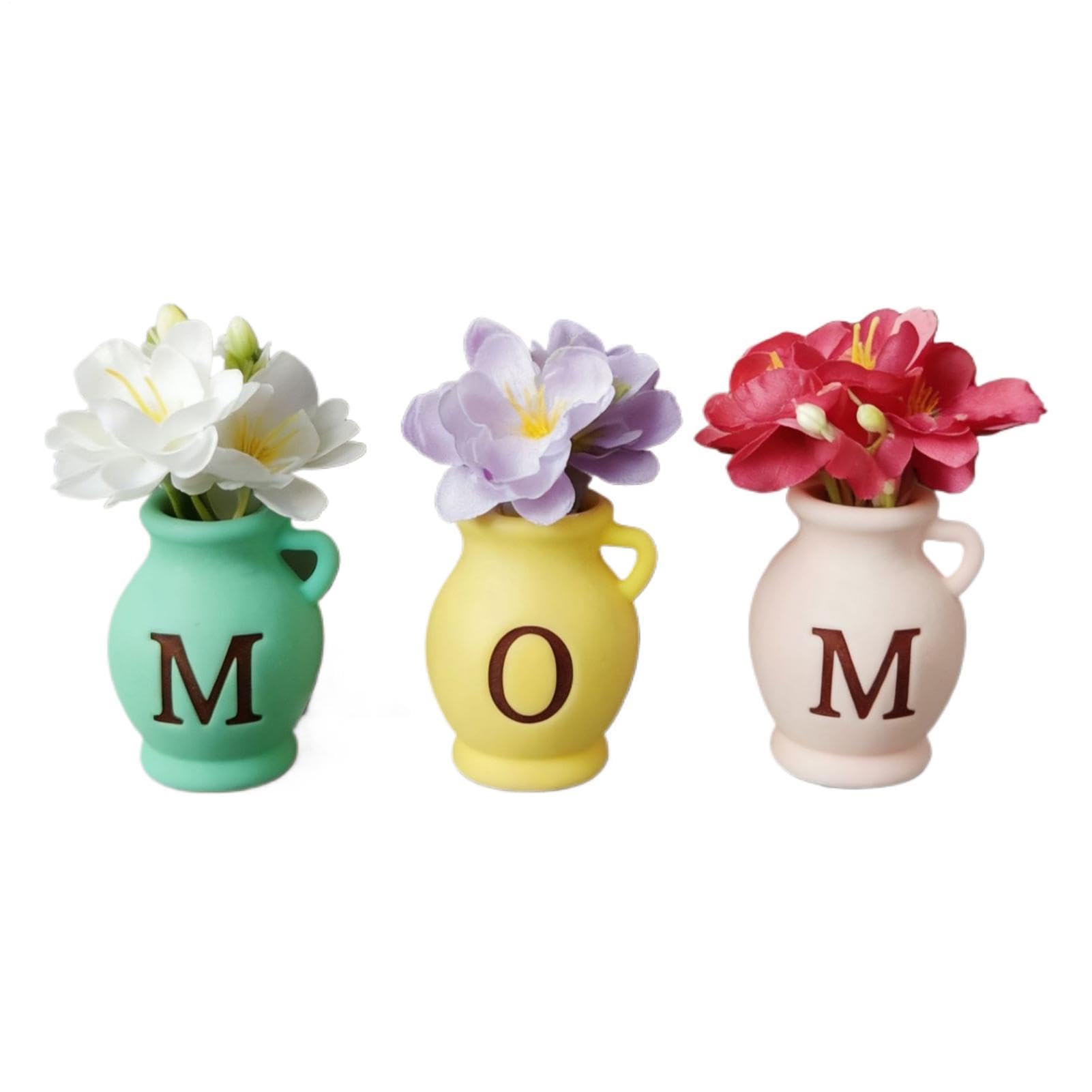 Vase en silicone aimanté avec fleur artificielle pour tableau blanc et fenêtre métallique