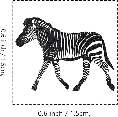 Miniatura 2 de Sello de goma de cebra, 35 pulgadas, pequeño sello para álbumes de recortes, planificador de tarjetas