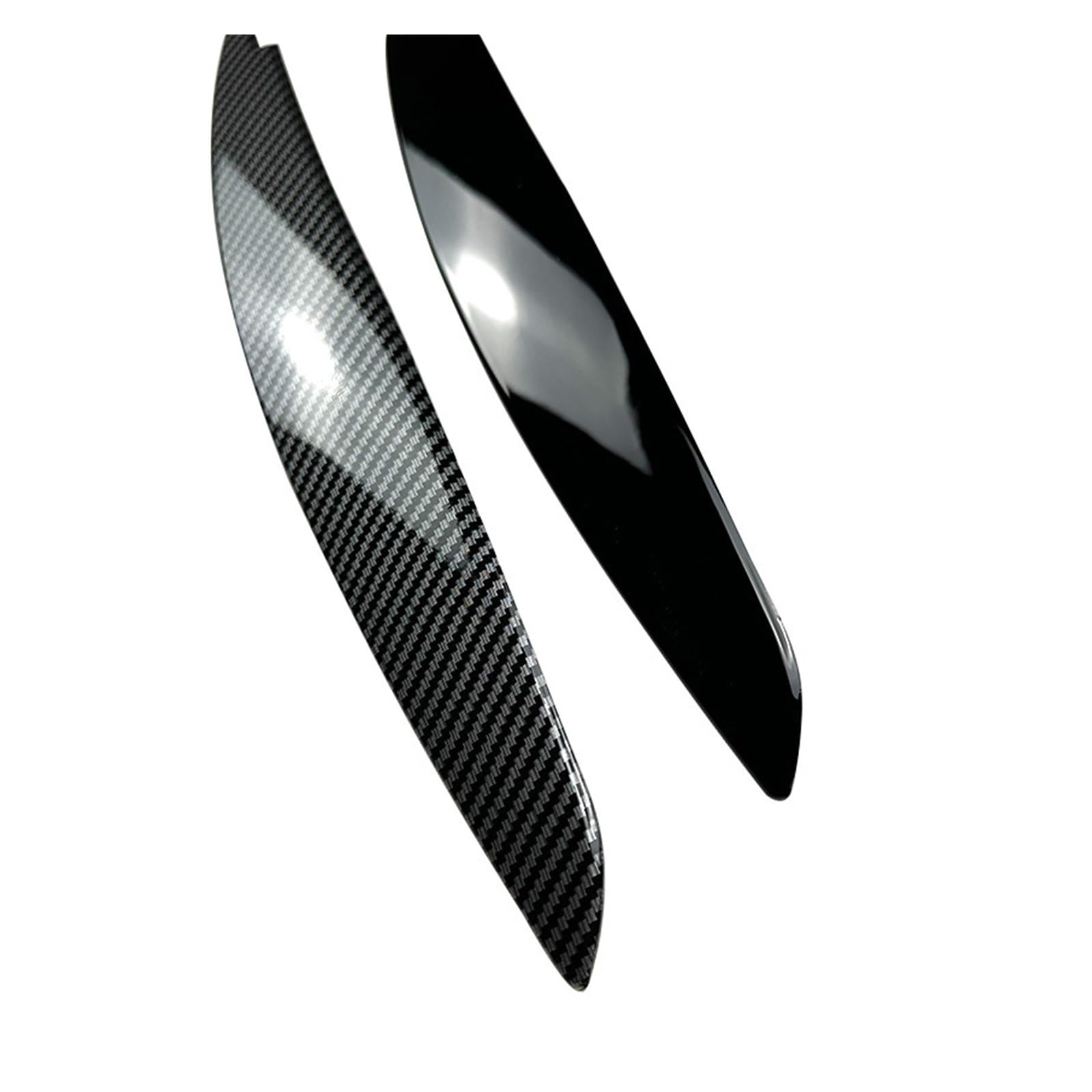 Frontscheinwerfer-Augenbrauenaufkleber for BMW 1er-Serie E81 E82 E87 E88 2004 bis 2014, glänzend schwarze Augenlidabdeckung, ABS Autoscheinwerfer-Augenbraue(Gloss Black)
