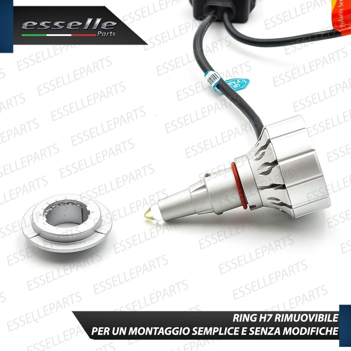 Kit Full LED H7 Monoled al Quarzo per Fari Lenticolari 13600LM 6500K Bianco Ghiaccio, Canbus Integrato, Plug & Play, Alta Luminosità 360°, No Errori, 2 Lampade