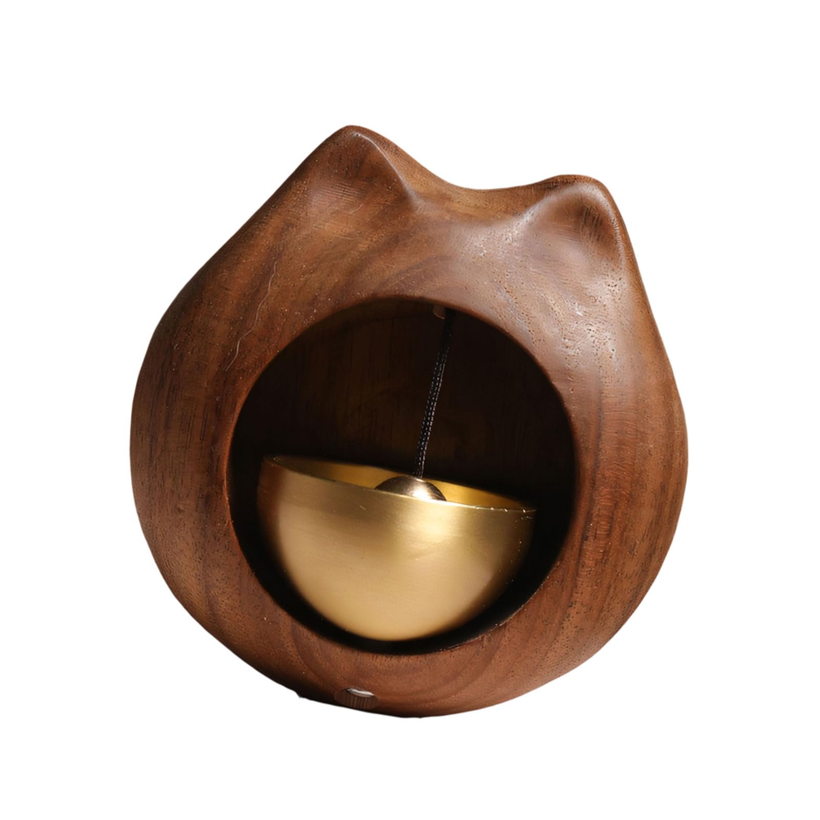Eastern Inspired Joyful Shape Door Accessory Natural Wood Construction Sound Producer for Work Areas Feng Shui Door Toll