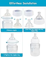 Vista 6 de Boquilla de silicona para biberones anticólicos Philips Avent, flujo 4, 19.7 ft+, flujo extra rápido, 4