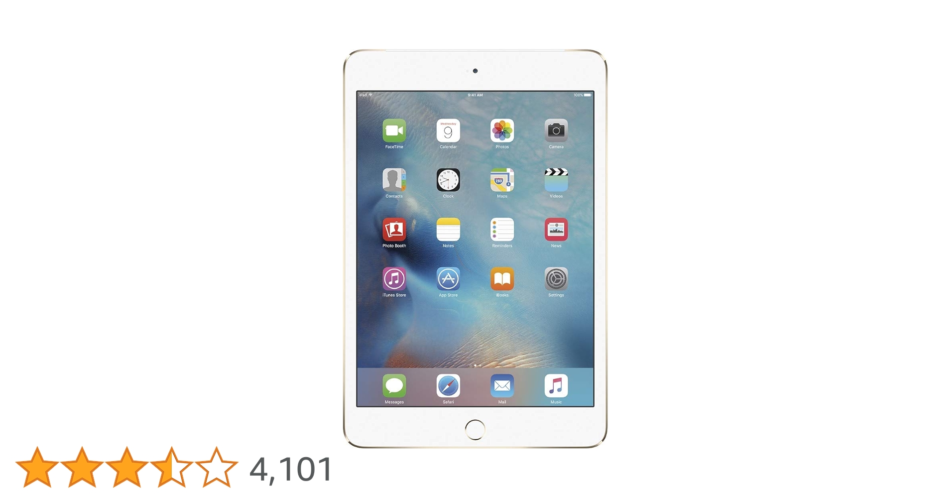 【美品】iPad mini4 Wi-Fi+Cellular 128GB(6) iPad mini 4 128GB Silver WiFi + Cellular(Refurbished