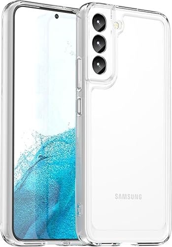 KOARWVC Funda transparente para Galaxy S22, Samsung S22 5G SM-S901U, funda suave y transparente de TPU para teléfono, a prueba de golpes,