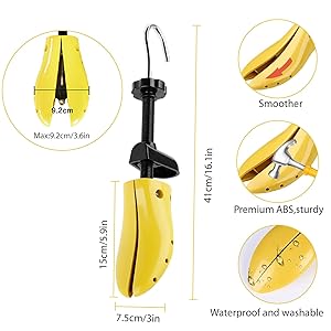 Coppia Di Tendiscarpe CuteHome - Regolabile In Larghezza E Lunghezza, Per Tacchi Alti E Scarpe Strette - Foto 8