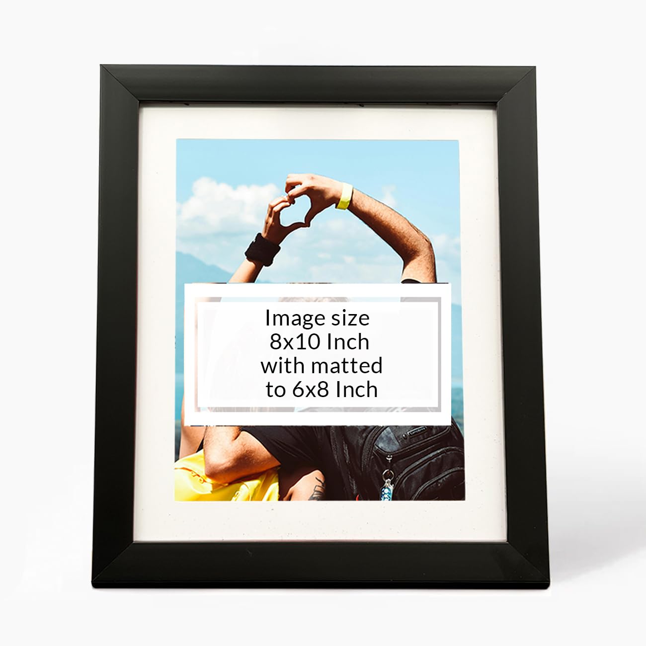 Art Street Synthetic Photo Frame (20.32 cm x 25.4 cm x 2 cm, Black