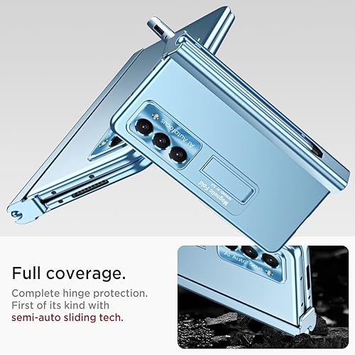 Miniatura 3 de Miimall Funda para Samsung Galaxy Z Fold 5 con S Pen, Fold 5 Pen con soporte para bolígrafo + película de lente + película protectora de pantalla